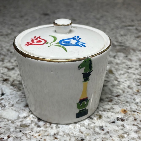 Vintage Blacksmith Ceramic Container - Picture 2 of 13